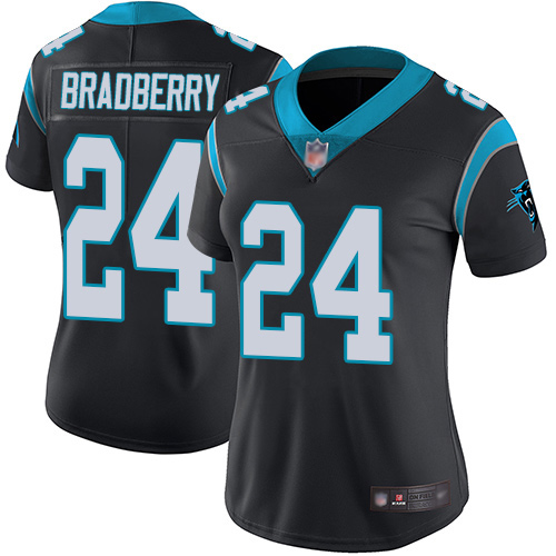 Carolina Panthers Limited Black Women James Bradberry Home Jersey NFL Football 24 Vapor Untouchable